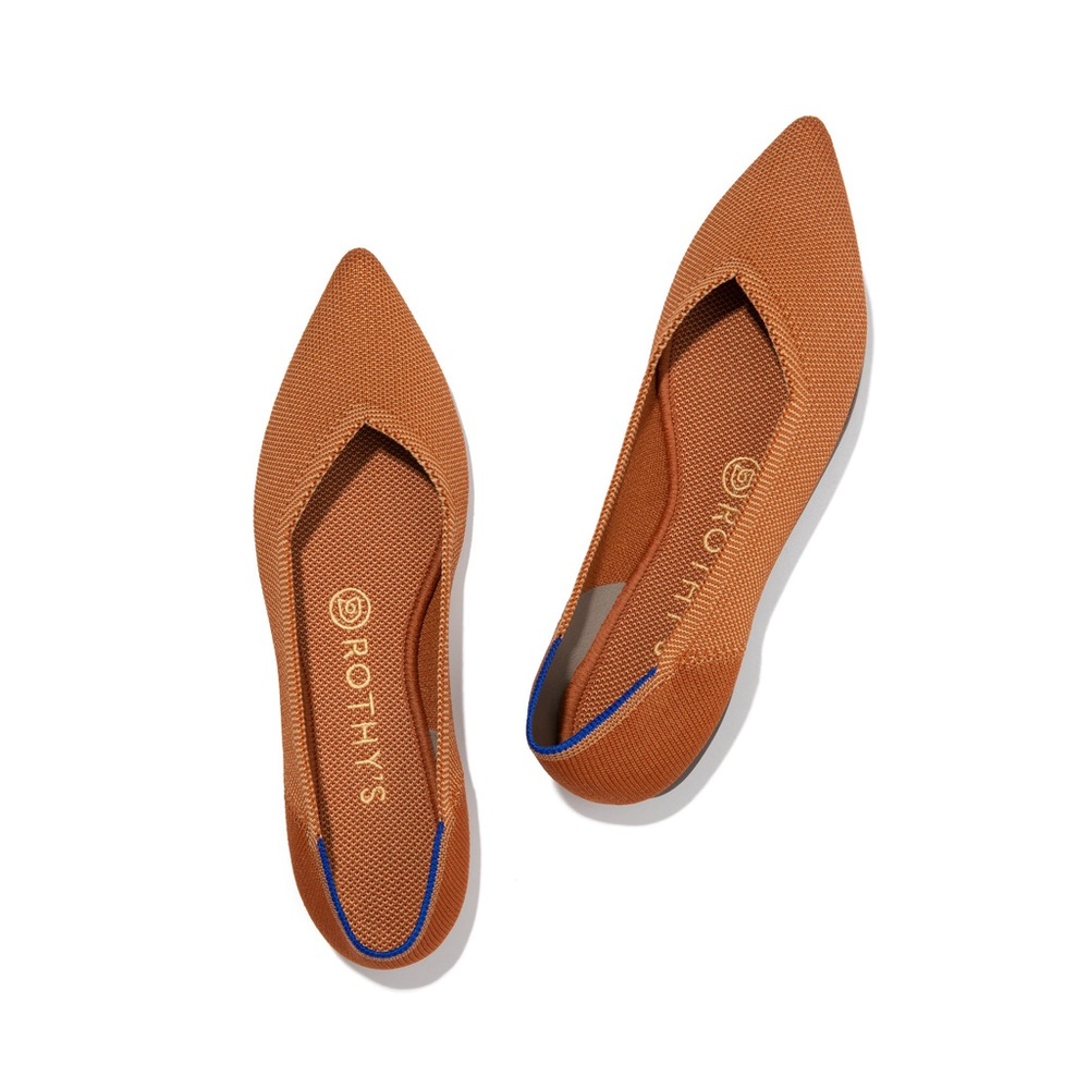 Rothys fawn flat NWOT